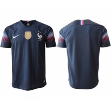 France Blank Home Thai Version Soccer Country Jersey