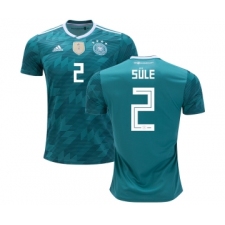 Germany #2 Sule Away Soccer Country Jersey