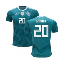 Germany #20 Brandt Away Soccer Country Jersey