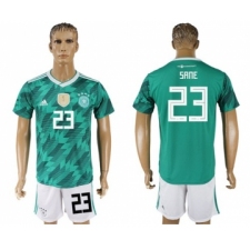 Germany #23 Sane Away Soccer Country Jersey