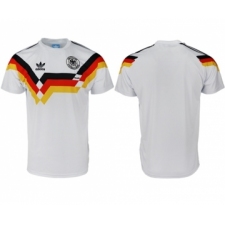 Germany Blank White Throwback Soccer Country Jersey