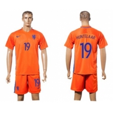 Holland #19 Huntelaar Home Soccer Country Jersey