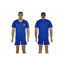 Honduras Blank Blue Away Soccer Country Jersey