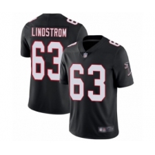 Youth Atlanta Falcons #63 Chris Lindstrom Black Alternate Vapor Untouchable Limited Player Football Jersey