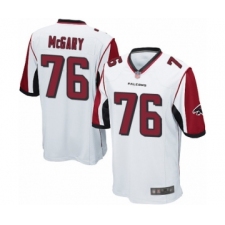 Men's Atlanta Falcons #76 Kaleb McGary Game White Football Jersey