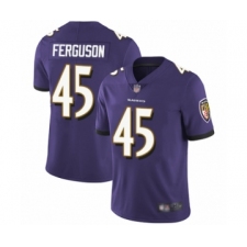 Youth Baltimore Ravens #45 Jaylon Ferguson Purple Team Color Vapor Untouchable Limited Player Football Jersey
