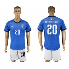 Italy #20 Berna Rdeschi Home Soccer Country Jersey