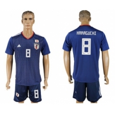 Japan #8 Haraguchi Home Soccer Country Jersey