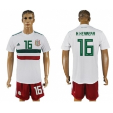 Mexico #16 H.Herrera Away Soccer Country Jersey