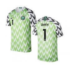 Nigeria #1 AKPEYI Home Soccer Country Jersey