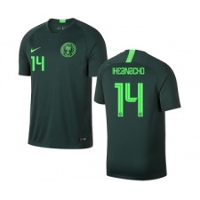 Nigeria #14 IHEANACHO Away Soccer Country Jersey