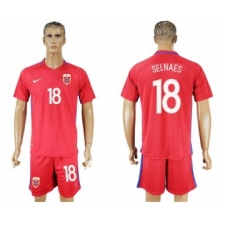 Norway #18 Selnaes Home Soccer Country Jersey