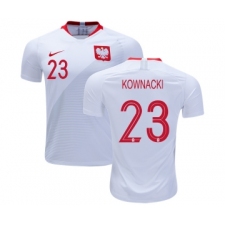 Poland #23 KOWNACKI Home Soccer Country Jersey