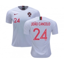 Portugal #24 Joao Cancelo Away Soccer Country Jersey