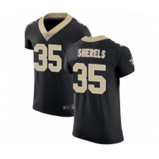 Men's New Orleans Saints #35 Marcus Sherels Black Team Color Vapor Untouchable Elite Player Football Jersey