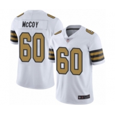 Men's New Orleans Saints #60 Erik McCoy Limited White Rush Vapor Untouchable Football Jersey