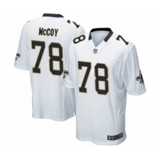 Men's New Orleans Saints #78 Erik McCoy Game White Football Jersey