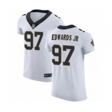 Men's New Orleans Saints #97 Mario Edwards Jr White Vapor Untouchable Elite Player Football Jersey