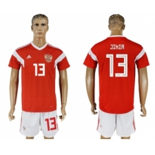 Russia #13 Jikia Home Soccer Country Jersey
