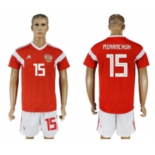 Russia #15 Miranchuk Home Soccer Country Jersey