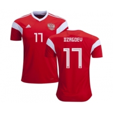 Russia #17 Dzagoev Home Soccer Country Jersey