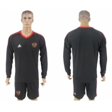 Russia Blank Black Long Sleeves Goalkeeper Soccer Country Jersey