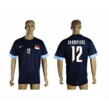 Singapore #12 Champions Blue Soccer Country Jersey