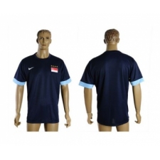 Singapore Blank Blue Soccer Country Jersey