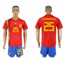 Spain #25 Illarramendi Home Soccer Country Jersey