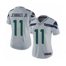 Women's Seattle Seahawks #11 Gary Jennings Jr. Grey Alternate Vapor Untouchable Limited Player Football Jersey