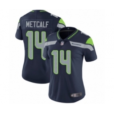 Women's Seattle Seahawks #14 D.K. Metcalf Navy Blue Team Color Vapor Untouchable Limited Player Football Jersey