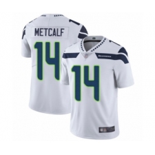 Youth Seattle Seahawks #14 D.K. Metcalf White Vapor Untouchable Limited Player Football Jerse