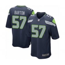 Men's Seattle Seahawks #57 Cody Barton Game Navy Blue Team Color Football Jersey