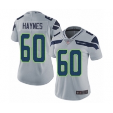 Women's Seattle Seahawks #60 Phil Haynes Grey Alternate Vapor Untouchable Limited Player Football Jersey