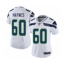 Women's Seattle Seahawks #60 Phil Haynes White Vapor Untouchable Limited Player Football Jersey
