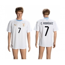 Uruguay #7 C.Rodriguez Away Soccer Country Jersey