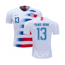 USA #13 Palmer-Brown Home Soccer Country Jersey
