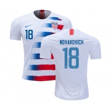 USA #18 Novakovich Home Soccer Country Jersey