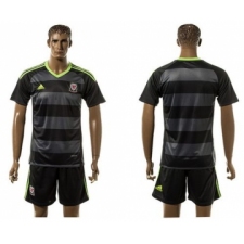 Wales Blank Black Away Soccer Country Jersey