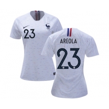Women's France #23 Areola Away Soccer Country Jersey