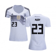 Women's Germany #23 Rudy White Home Soccer Country Jersey