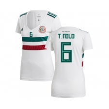 Women's Mexico #6 T.Nilo Away Soccer Country Jersey