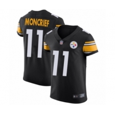 Men's Pittsburgh Steelers #11 Donte Moncrief Black Team Color Vapor Untouchable Elite Player Football Jersey
