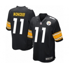 Men's Pittsburgh Steelers #11 Donte Moncrief Game Black Team Color Football Jersey