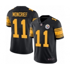 Men's Pittsburgh Steelers #11 Donte Moncrief Limited Black Rush Vapor Untouchable Football Jersey