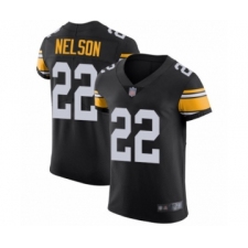 Men's Pittsburgh Steelers #22 Steven Nelson Black Alternate Vapor Untouchable Elite Player Football Jersey