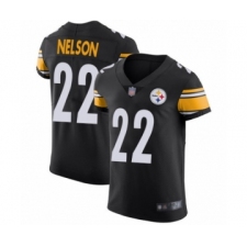 Men's Pittsburgh Steelers #22 Steven Nelson Black Team Color Vapor Untouchable Elite Player Football Jersey