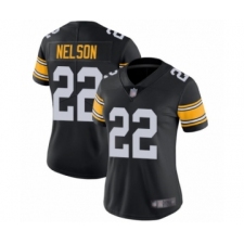 Women's Pittsburgh Steelers #22 Steven Nelson Black Alternate Vapor Untouchable Limited Player Football Jersey