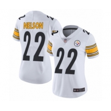 Women's Pittsburgh Steelers #22 Steven Nelson White Vapor Untouchable Limited Player Football Jersey