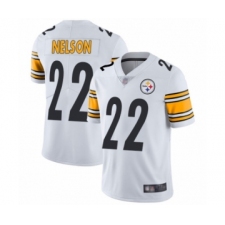 Youth Pittsburgh Steelers #22 Steven Nelson White Vapor Untouchable Limited Player Football Jersey